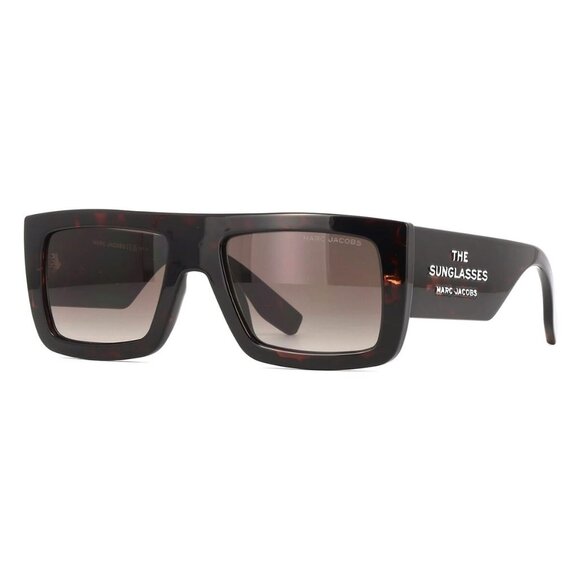 New MARC JACOBS The Sunglasses Havana Square Marc 775/S 086HA Sunglasses Women - Picture 1 of 4